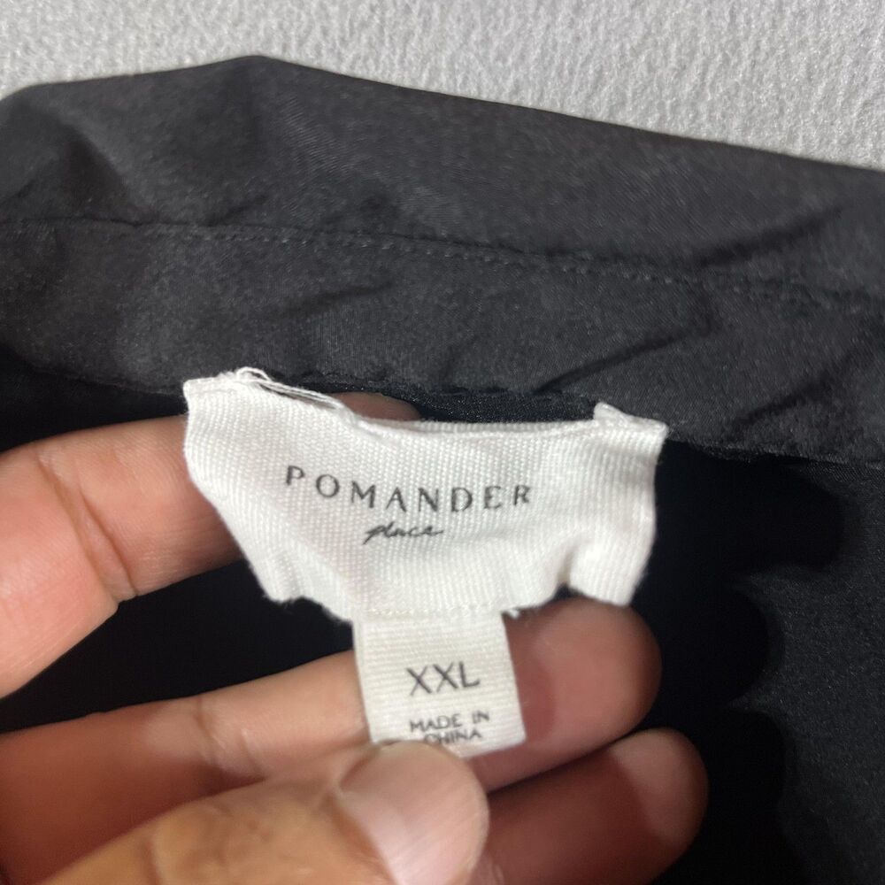 Tuckernut Pomander Place Black Alessia Top XXL Ruffle Balloon Sleeve - Picture 6 of 12
